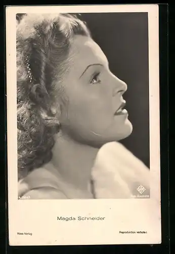 AK Schauspielerin Magda Schneider im Profil