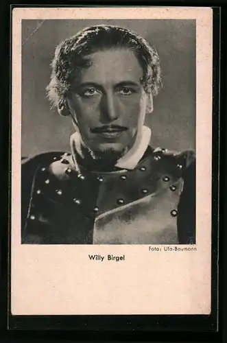 AK Schauspieler Willy Birgel in Rüstung