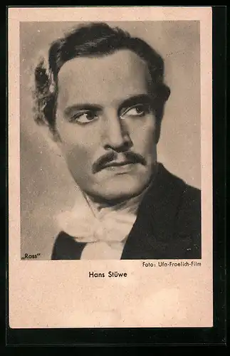 AK Schauspieler Hans Stüwe im Anzug