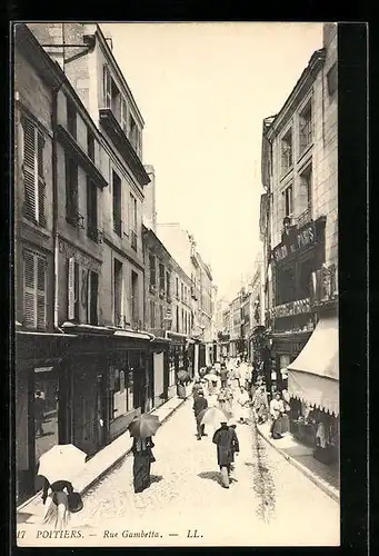 AK Poitiers, Rue Gambretta