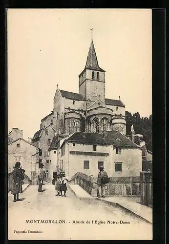 AK Montmorillon, Abside de l`Eglise Notre-Dame