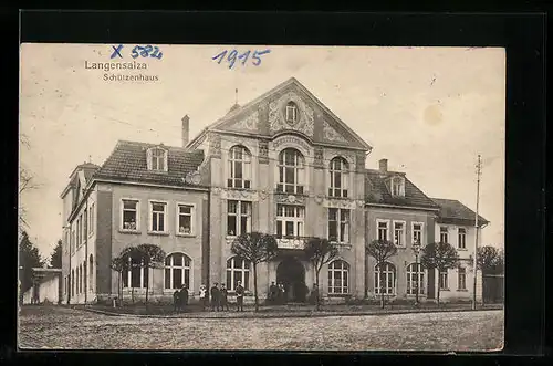 AK Langensalza, Gasthof Schützenhaus, Strassenansicht