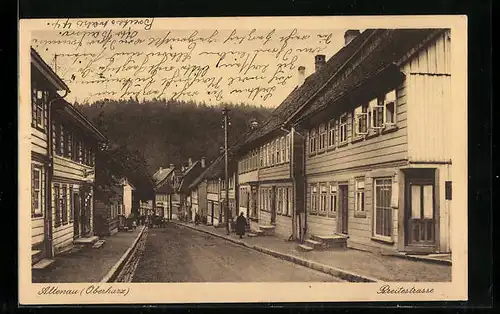 AK Altenau /Harz, Partie in der Breitestrasse