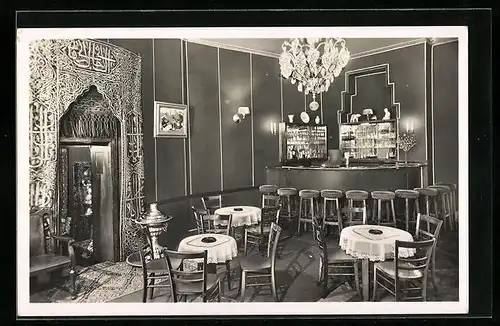 AK Döbeln, Gasthaus Konzert- und Ballhaus Staupitzbad P. Haufe, Innenansicht