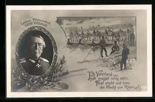AK General-Feldmarschall Häseler - Lieb` Vaterland magst ruhig sein...