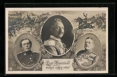 AK Heerführer Graf v. Haeseler und Frh. v. d. Goltz
