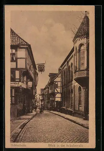 AK Hildesheim, Blick in die Schuhstrasse