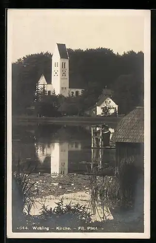 AK Wessling, Wasserpartie und Kirche