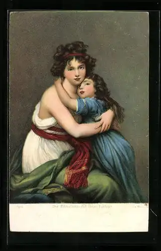 AK Elisabeth Louise Vigée-Lebrun mit ihrer Tochter