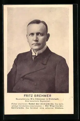 AK Fritz Brehmer im Mantel
