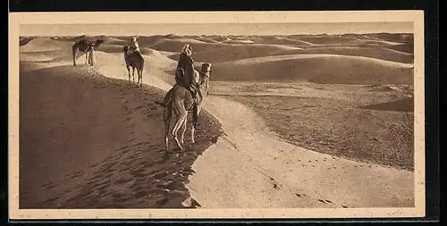 Mini-AK Kamelreiter in der Sahara
