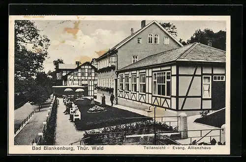 AK Bad Blankenburg /Thür. Wald, Evangelisches Allianzhaus, Teilansicht