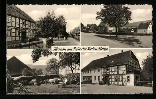 AK Heinum, Gasthaus zum Rotdorn, Strassenpartie