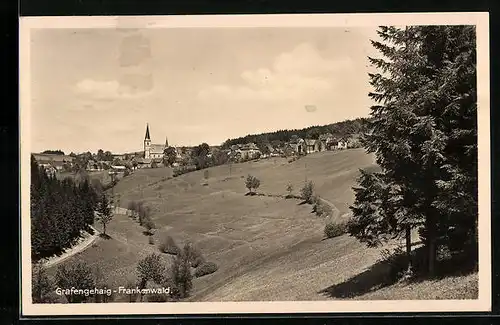 AK Grafengehaig, Teilansicht des Ortes am Frankenwald