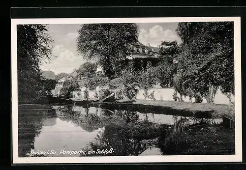 AK Dahlen i. Sa., Parkpartie am Schloss
