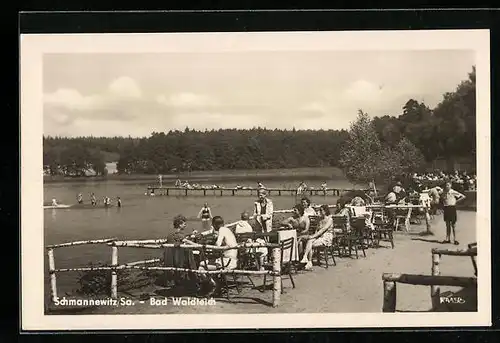 AK Schmannewitz /Sa., Bad Waldteich