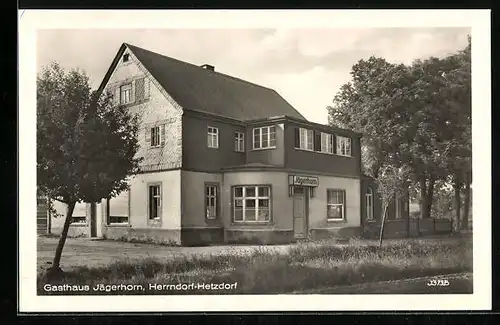 AK Herrndorf-Hetzdorf, Am Gasthaus Jägerhorn