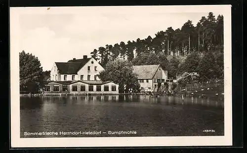 AK Herrndorf-Hetzdorf, Partie an der Sumpfmühle