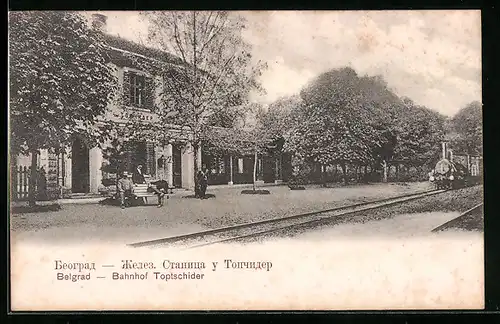 AK Belgrad, Bahnhof Toptschider