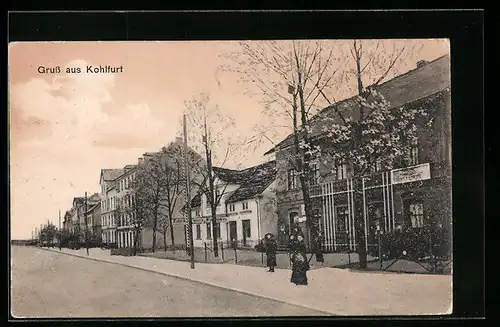 AK Kohlfurt, Strassenpartie mit Wohnhäusern