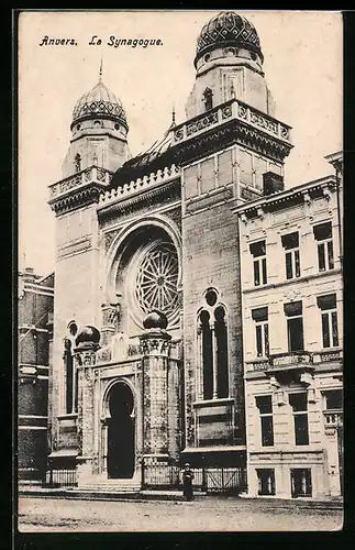 AK Anvers, La Synagogue, Ansicht der Synagoge