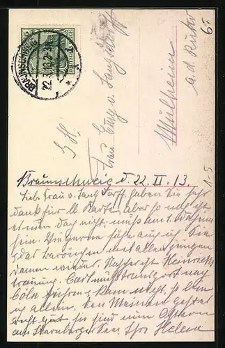 AK Prinz Ernst August zu Braunschweig nebst Braut und Herzog von Cumberland