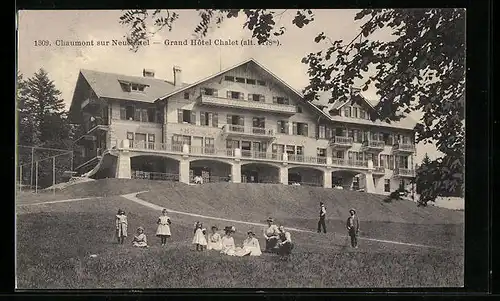 AK Chaumont sur Neuchatel, Grand Hotel Chalet