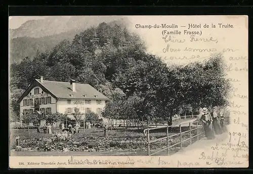 AK Champ-du-Moulin, Hotel de la Truite (Famille Frasse)