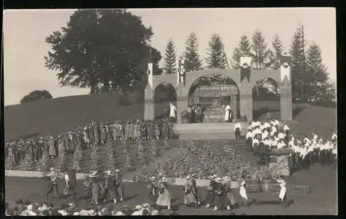 AK St. Aubin-Neuchatel, Fete de la Vigne 1925