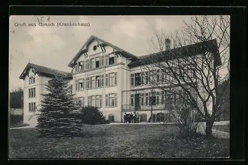 AK Uznach, Blick zum Krankenhaus