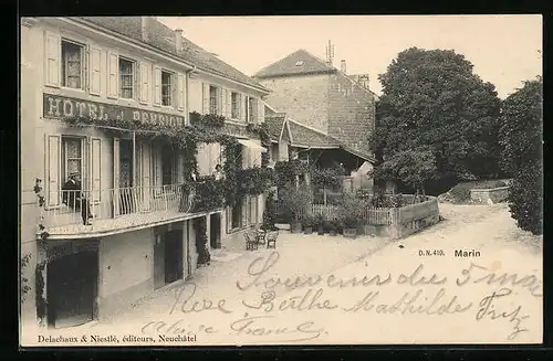 AK Marin /Neuchâtel, Hotel-Pension Fillieux