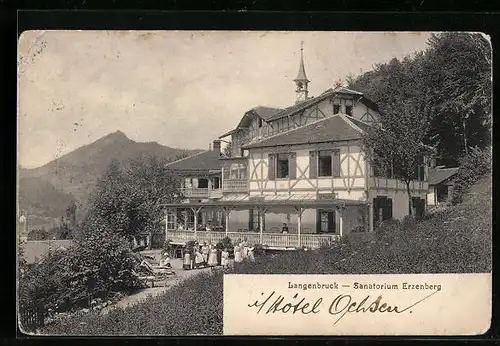 AK Langenbruck, Sanatorium Erzenberg