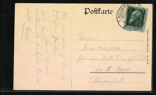 AK Holzkirchen, Marktplatz mit Kirche