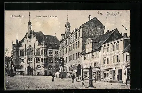 AK Helmstedt, Markt mit Rathaus