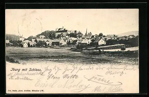 AK Iburg, Ortsansicht mit Schloss