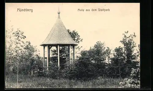 AK Münchberg, Motiv aus dem Stadtpark