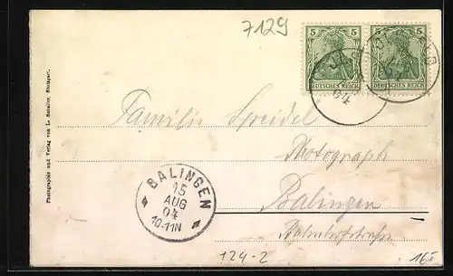 AK Ilsfeld, Brand 1904, Ruinen, Teilansicht mit zerstörter Kirche