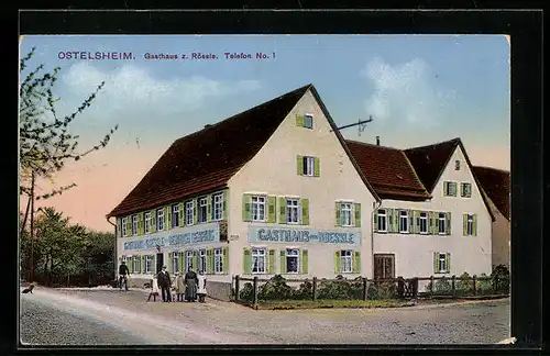 AK Ostelsheim, Gasthaus zum Rössle