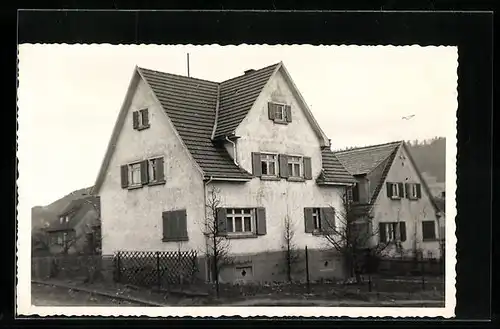 Foto-AK Spaichingen, Haus in der Wiener Strasse ca. 1940
