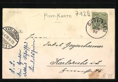 AK Güglingen, Rathaus, Hauptstrasse, Bahnhof, Stadtkirche