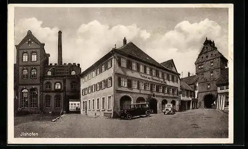 AK Ilshofen, Gasthof u. Bierbrauerei zum goldenen Ochsen, Inh. L. Ländle
