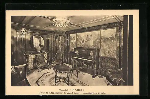 AK Passagierschiff Paris, Salon de l`Appartement de Grande Luxe