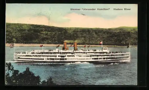 AK Steamer Alexander Hamilton, Hudson River