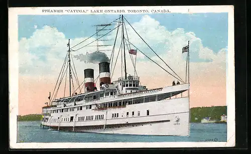 AK Toronto, Steamer Cayuga, Lake Ontario