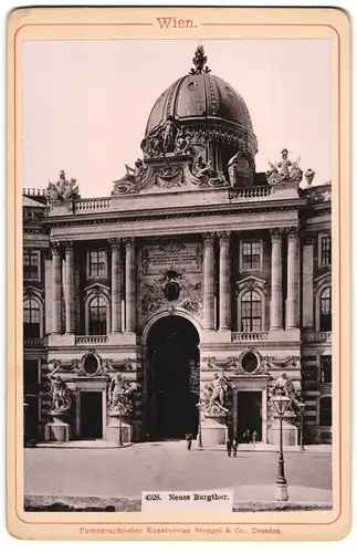 Fotografie Stengel & Co., Dresden, Ansicht Wien, Blick auf das neue Burgthor