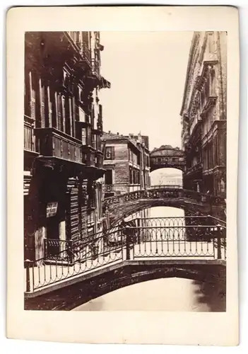 Fotografie unbekannter Fotograf, Ansicht Venedig, Ponte dei Sospiri, Seufzerbrücke