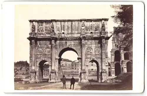 Fotografie Enrico Verzaschi, Roma, Ansicht Rom, Arco di Costantino, Konstantinsbogen