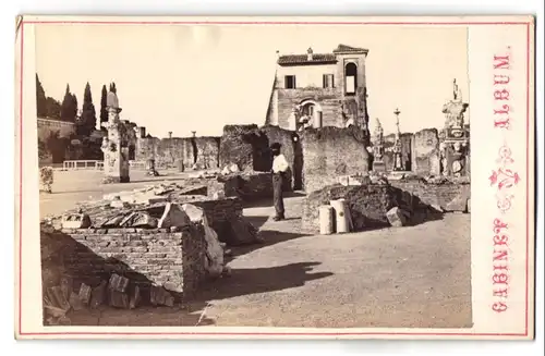 Fotografie unbekannter Fotograf, Ansicht Rom, Palazzo dei Cesari, Ruine