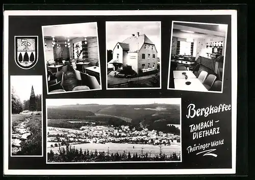 AK Tambach-Dietharz /Thür. Wald, Berg-Cafe, Innenansichten