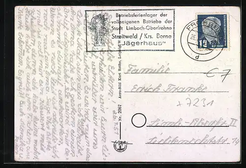 AK Gnandstein i. Sa., Teilansicht mit Burg